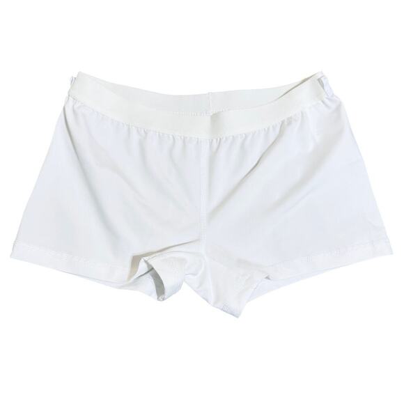 NWOT Puma Girl‎ Kid Size XL White Shortie Shorts Dance Athletic Gymnastics - Picture 1 of 9